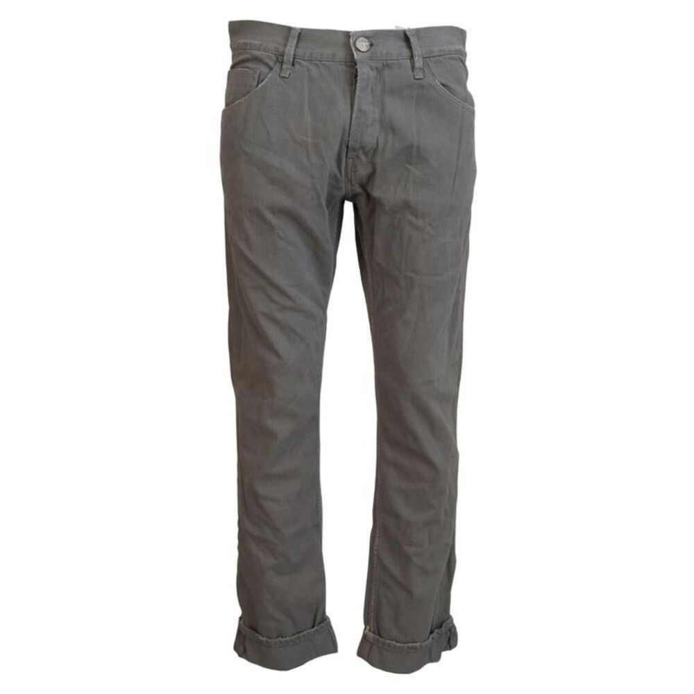 Acht Straight Leg Casual Pants Men Gray Bottoms